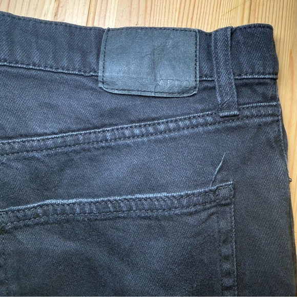 Aeropostale Mom Jeans Womens 12 Black Denim Midrise Cotton Streetwear Distressed - Picture 7 of 7